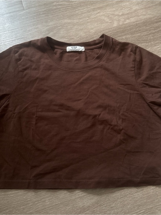 Cotton On Tops - Cotton On Brown Crop Top